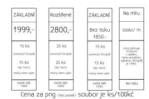 ceník ateliérové focení