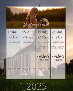 svatební ceník fotograf