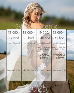 svatební ceník fotograf