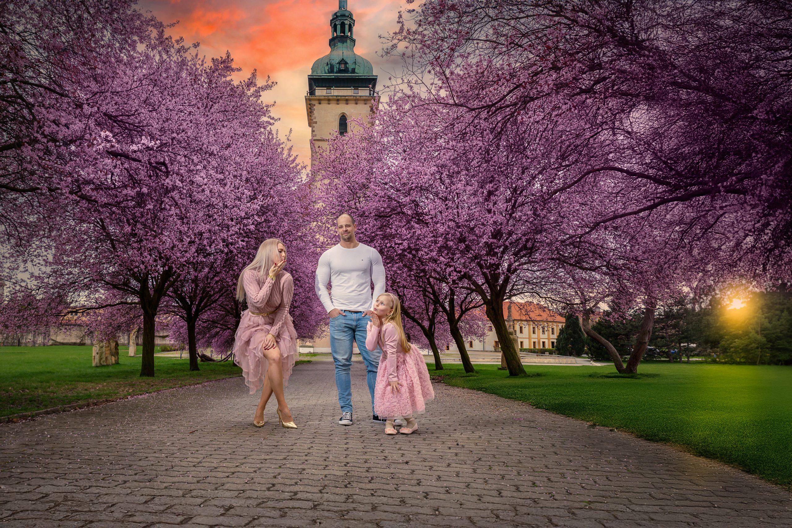 Jarní focení v rozkvětu v Mostě